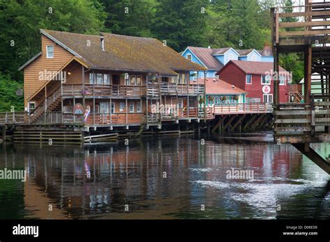 Creek Street, Ketchikan, Alaska Stock Photo - Alamy