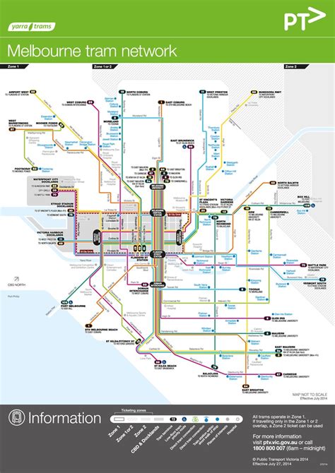 Melbourne Tram Network Map - Map With Cities