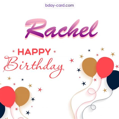 Birthday images for Rachel 💐 — Free happy bday pictures and photos | BDay-card.com