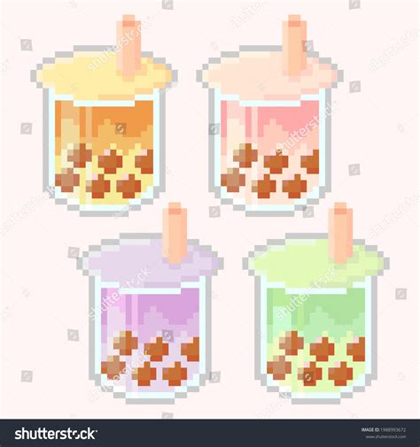 Illustration Vector Graphic Boba Pixel Art Stock Vector (Royalty Free ...