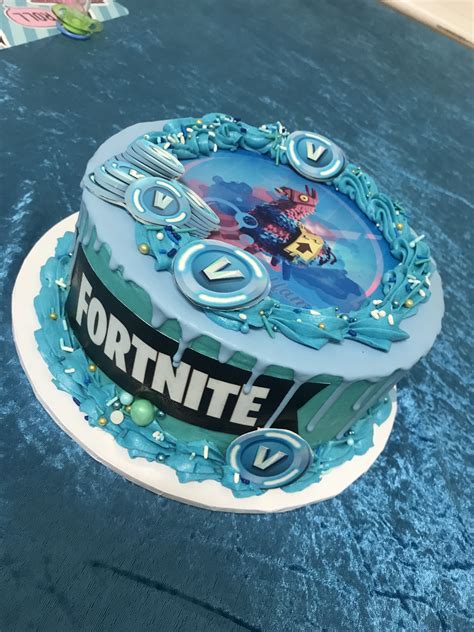 Fortnite cake Fortnite llama fortnite birthday Unicorn Birthday Party Cake, Boy Birthday ...