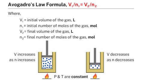 Avogadro's law formula - Learnool