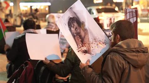 Protest Palestine Propalestinian Protesters Placards Flags Stock ...