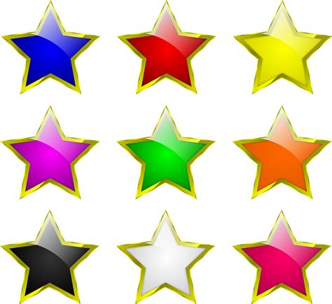 Download Stars, Colours, Colors. Royalty-Free Stock Illustration Image - Pixabay