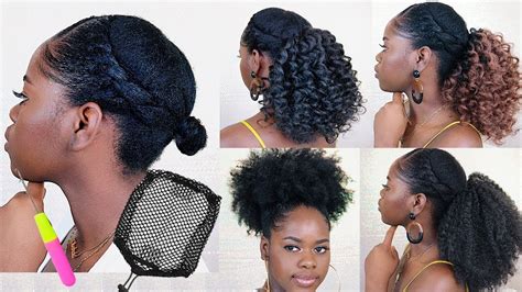 $20 CROCHET PONYTAIL | DIY CROCHET DRAWSTRING - YouTube