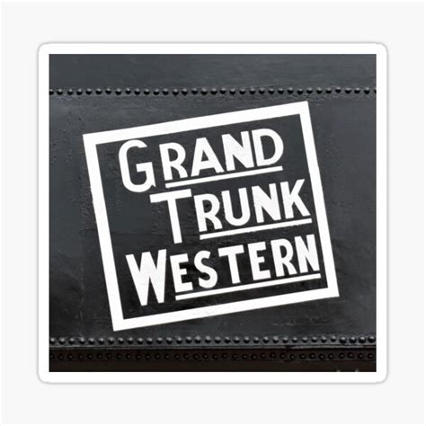 "Grand Trunk Western Logo" Sticker for Sale by searchlight | Redbubble