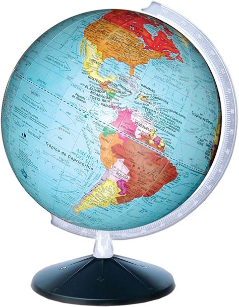 Globo Terrestre Político De 30 Cm - Geografia - R$ 166,63 em Mercado Livre