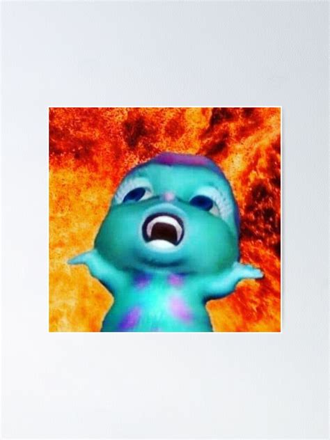 "Bibble Meme Fire" Poster for Sale by annebocarroll | Redbubble