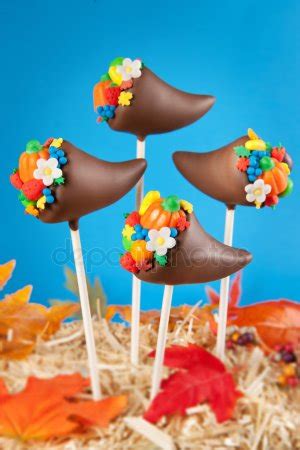 Cornucopia cake pops - Stock Image - Everypixel