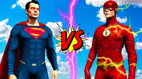 FLASH VS SUPERMAN - EPIC BATTLE DC - YouTube