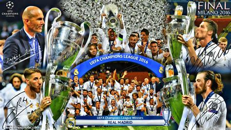 REAL MADRID CHAMPIONS LEAGUE WINNERS 2016 Ultra HD Desktop Background Wallpaper for 4K UHD TV ...