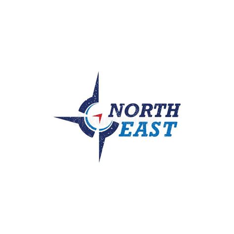 Vintage Abstract North East Logo with Abstract Compas Applied for Company Logo Design ...