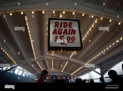 The cyclone roller coaster at coney island hi-res stock photography and ...