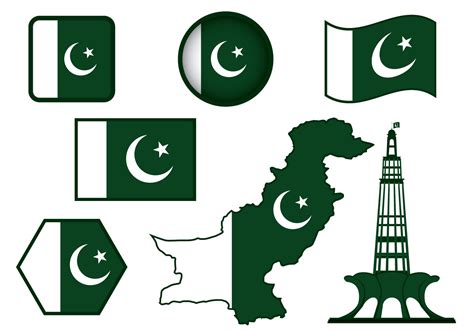 Pakistan Flag Vector 119915 Vector Art at Vecteezy