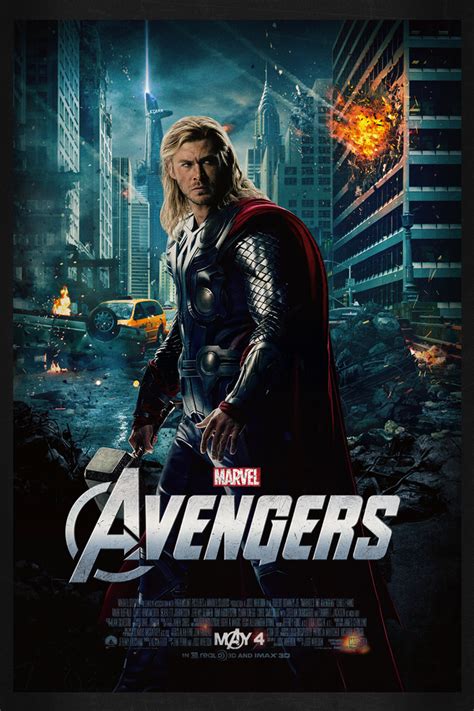 The Avengers: Thor | Theatrical Poster by Squiddytron on DeviantArt