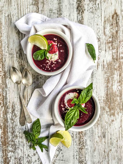 Cold Beetroot Raspberry Soup - Healthy Forkful