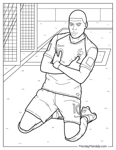 18 Kylian Mbappé Coloring Pages (Free PDF Printables)