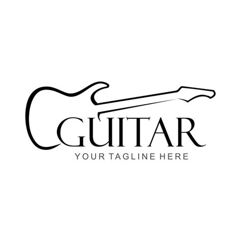 guitar vector logo 7688753 Vector Art at Vecteezy