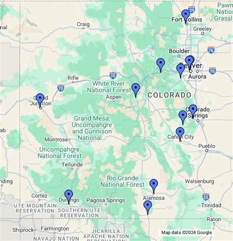 Colorado Train Rides Map - Google My Maps