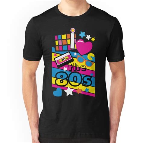 "I love the 80s! Cool Neon Pop Culture Shirt & Gifts" Essential T-Shirt for Sale by teemaniac ...