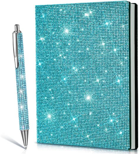 Amazon.com : Kosiz Rhinestone Notebook and Rhinestone Pen Sets, Crystal Pens, Crystal Journal ...