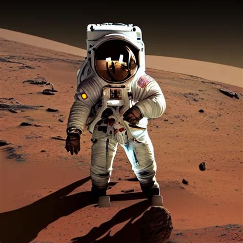 an astronaut on mars, high definition, photorealistic | Stable Diffusion