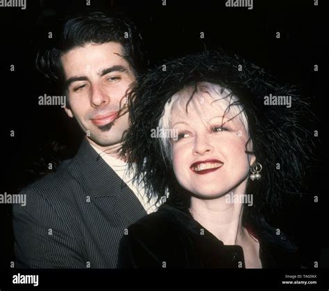 Cyndi Lauper & husband David Thornton 1995 Photo By Jesse Nash/PHOTOlink.net Stock Photo - Alamy