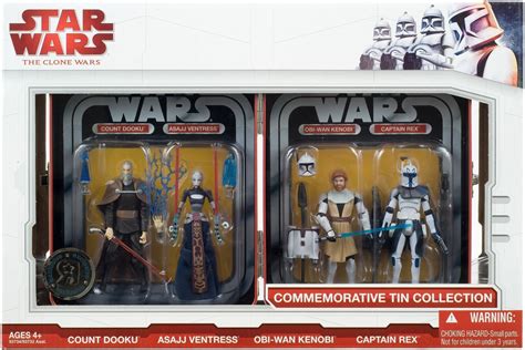 Star Wars Commemorative Tin Collection 4-pack MIB the Clone Wars Toys R Us exclusive | Old ...