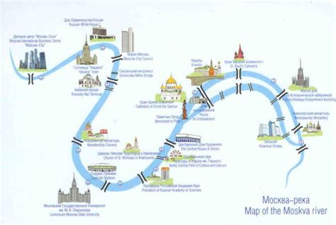 Map of the Moskva River – Global Postcard Sales