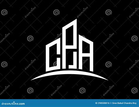 Letter CPA Building Vector Monogram Logo Design Template. Building Shape CPA Logo Stock Vector ...