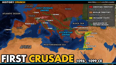 First Crusade Map - HISTORY CRUNCH - History Articles, Biographies, Infographics, Resources and More