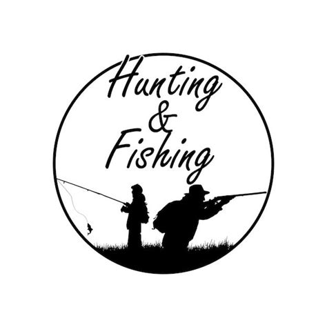 Premium Vector | Hunting and fishing logo design | Fish logo, Logo design, Hunting