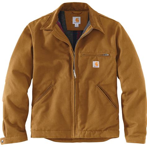 Carhartt Cotton Duck Detroit Jacket in Brown for Men - Lyst