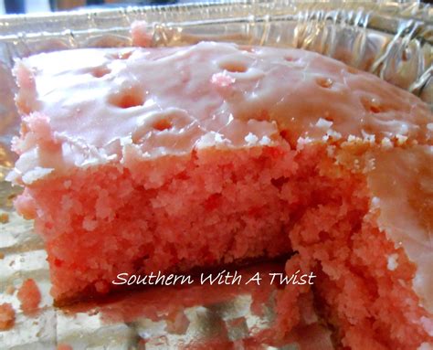 Southern With A Twist: Strawberry Cake with Powdered Sugar Glaze!