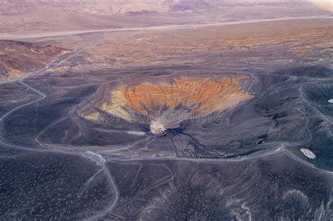 Sunrise in Ubehebe Crater. Death Valley Stock Photo - Image of spring ...