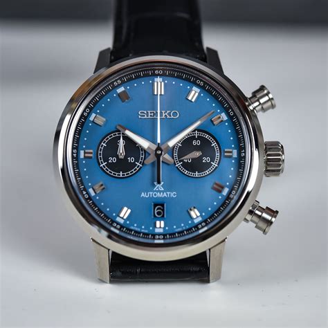 Introducir 41+ imagen seiko chronograph blue dial - Thptnganamst.edu.vn