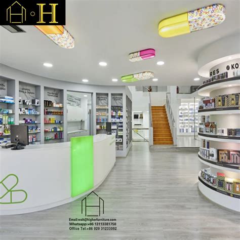 New Medical Shop Interior Design With Modern Medical Store Counter Design - Buy Medical Shop ...