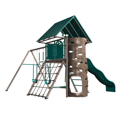 Lifetime Heavy Duty Metal Playset with Clubhouse - SwingSetMall.com