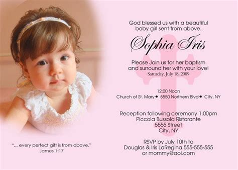 Minnie Mouse Christening Invitations