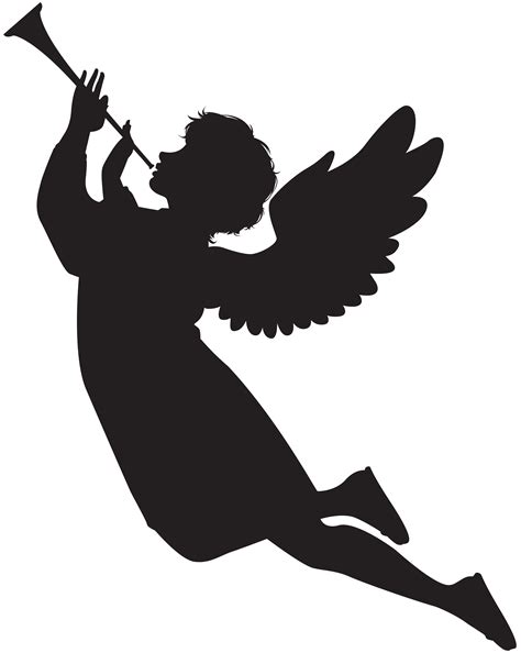 Cherub Silhouette Angel Clip art - sillhouette png download - 5581*7000 - Free Transparent ...