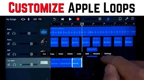 How to edit Apple Loops in GarageBand iOS (iPhone/iPad) - YouTube