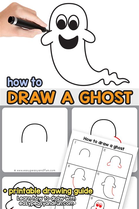 How to Draw a Ghost - Easy Peasy and Fun