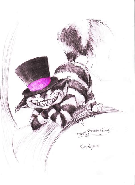 The Cheshire Cat by halfdemondog.deviantart.com on @deviantART Cheshire Cat Drawing, Cheshire ...