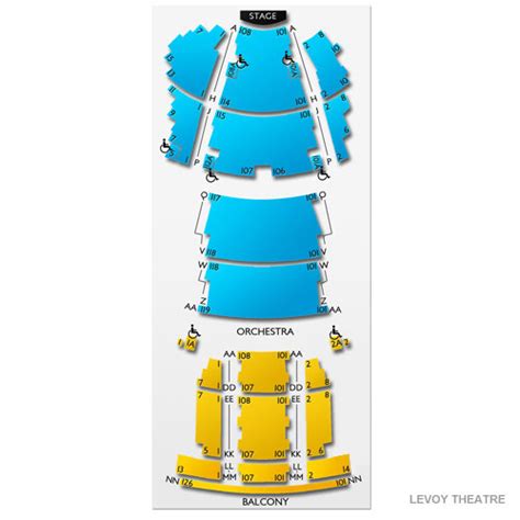 Levoy Theatre Seating Chart | Vivid Seats