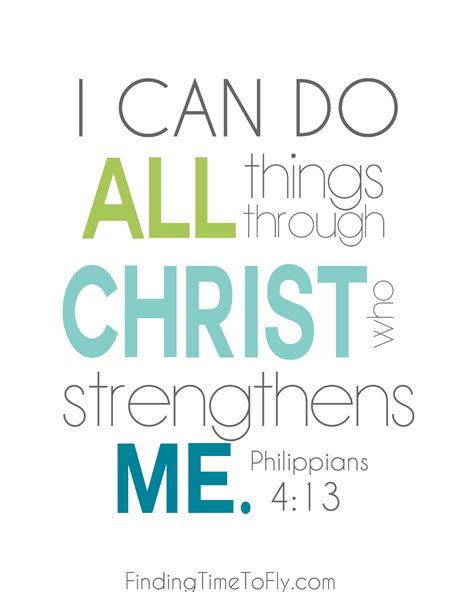 I Can Do All Things Through Christ - Finding Time To Fly