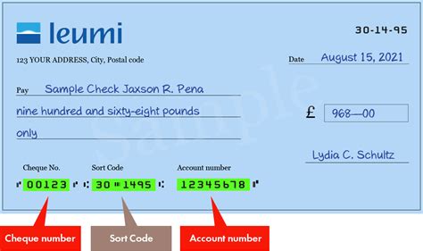 Bank Leumi (UK) plc Sort Codes List (3 branches)