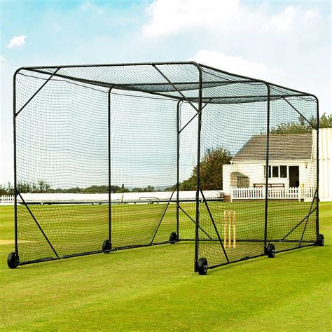 Fortress Mobile Cricket Cage [24ft x 10ft x 10ft] | Freestanding & Portable Cricket Net ...