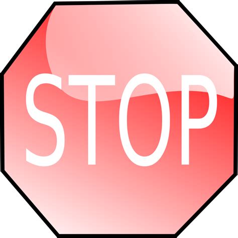 Clipart - stop sign