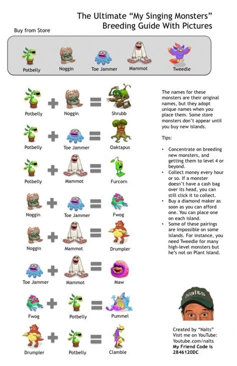 how, to, breed, breeding, monsters, singing, my, mysingingmonsters ...