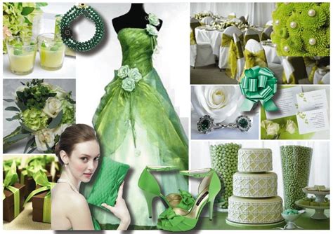 Inspiration for your green wedding theme. | Green themed wedding, Green ...